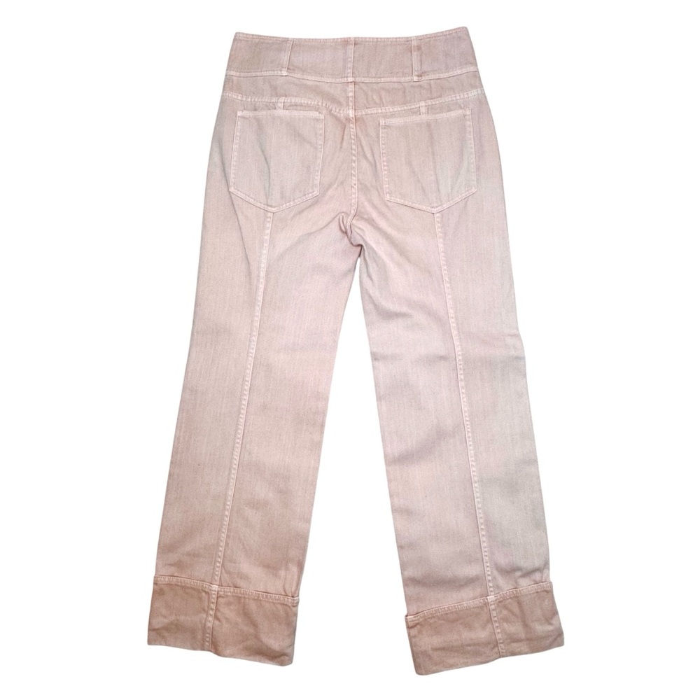 Ulla Johnson Marlowe Denim Pants High Waist Wide Leg Jeans Sweetbriar Rose 10 - Picture 6 of 9
